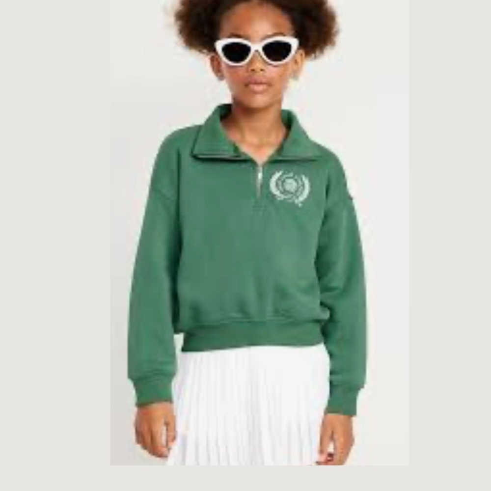 Kids Green sweater polo, size Medium